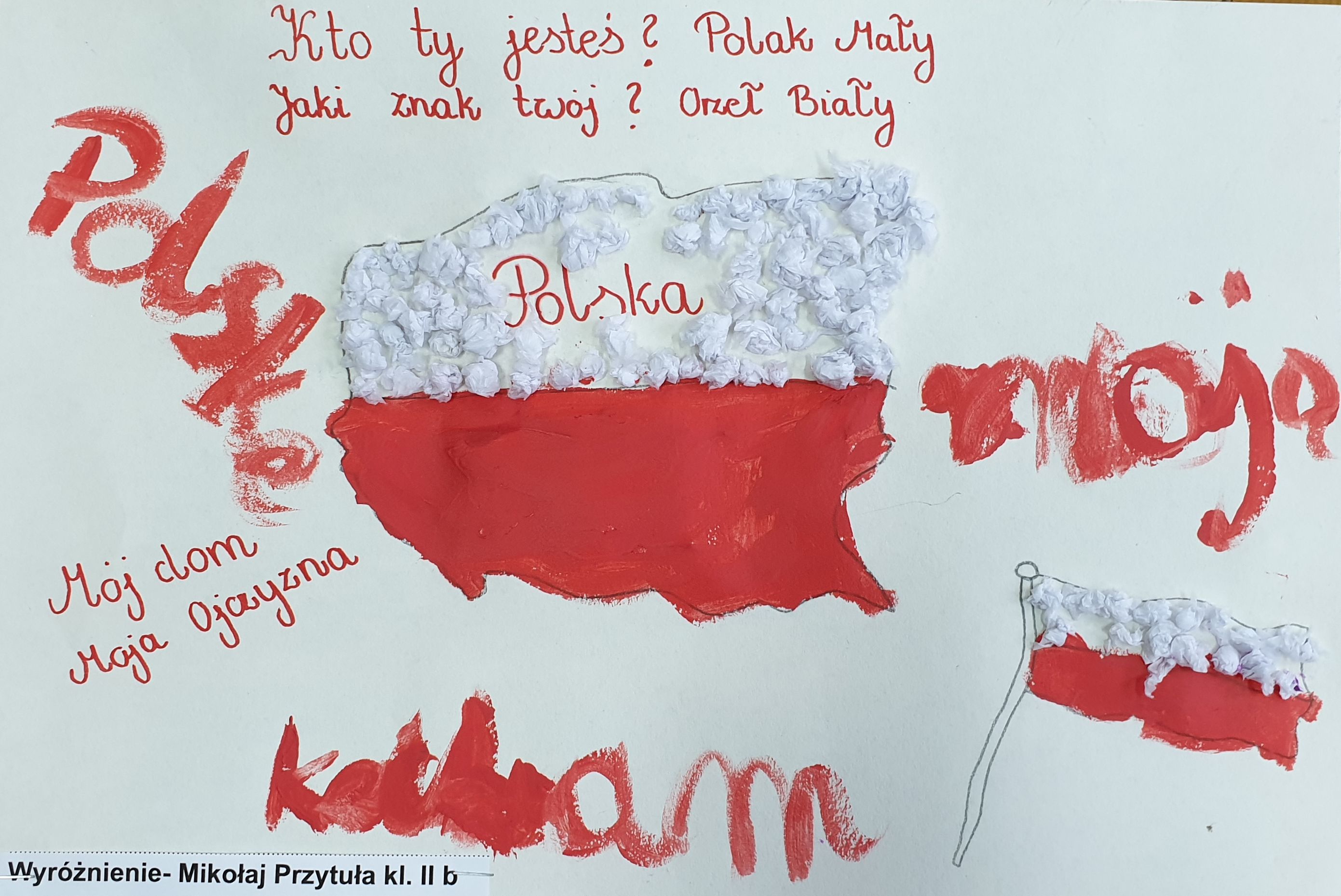 Praca konkursowa Mikołaja Przytuły z klasy II b - wyróżnienie w kategorii klasy II