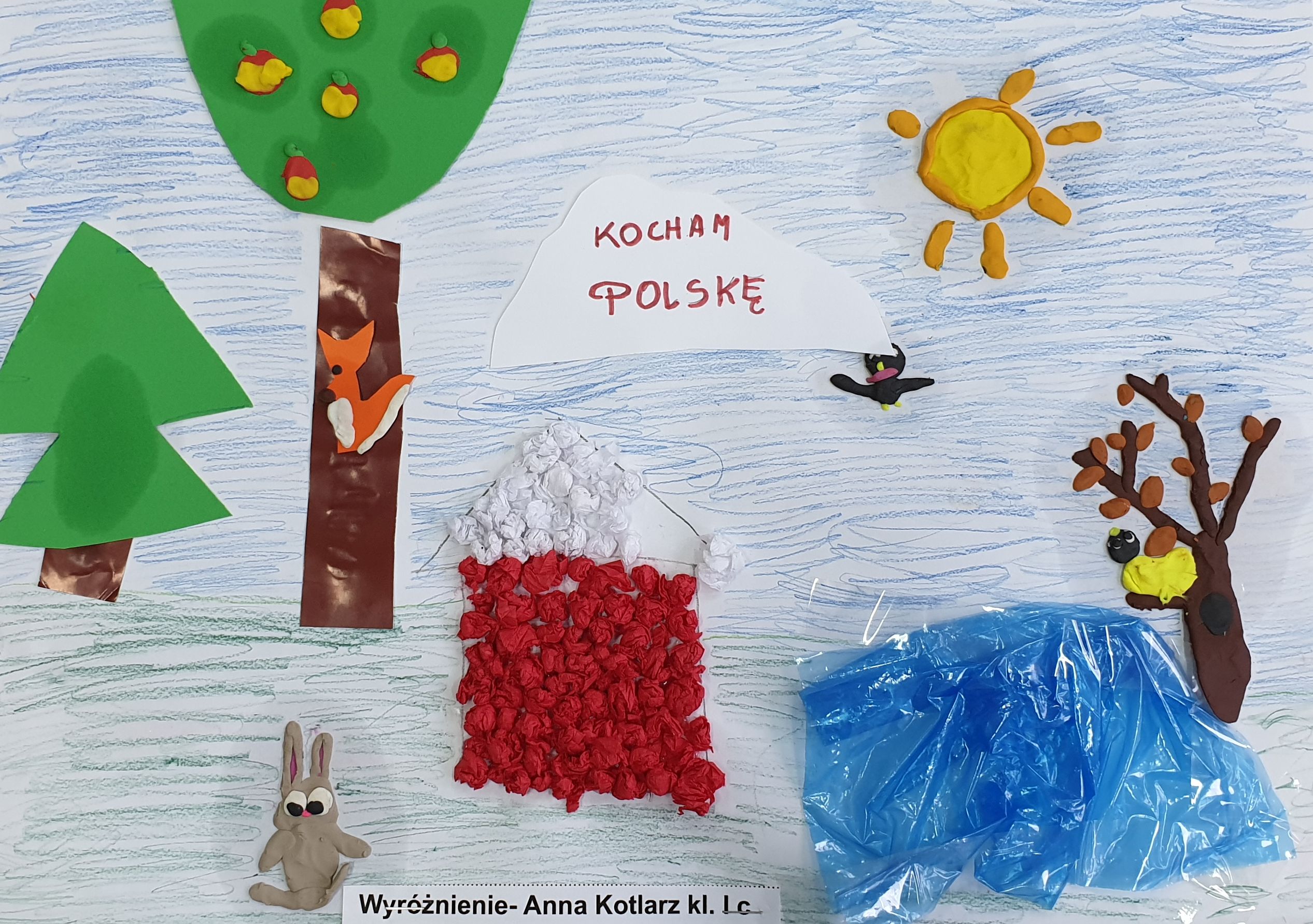 Praca konkursowa Anny Kotlarz z klasy I c – wyróżnienie w kategorii klasy I