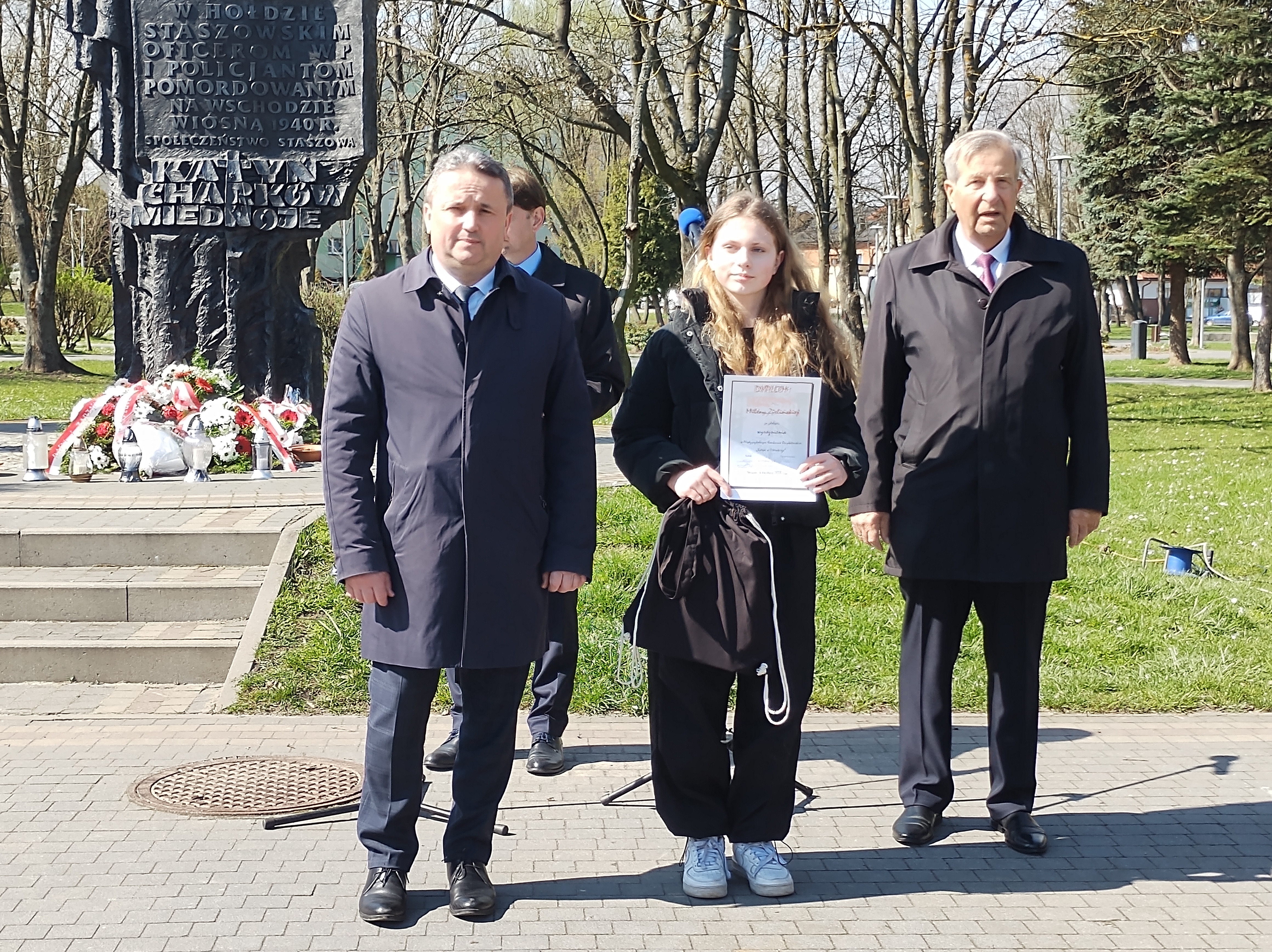 Odebranie nagrody w konkursach historyczno - literackich