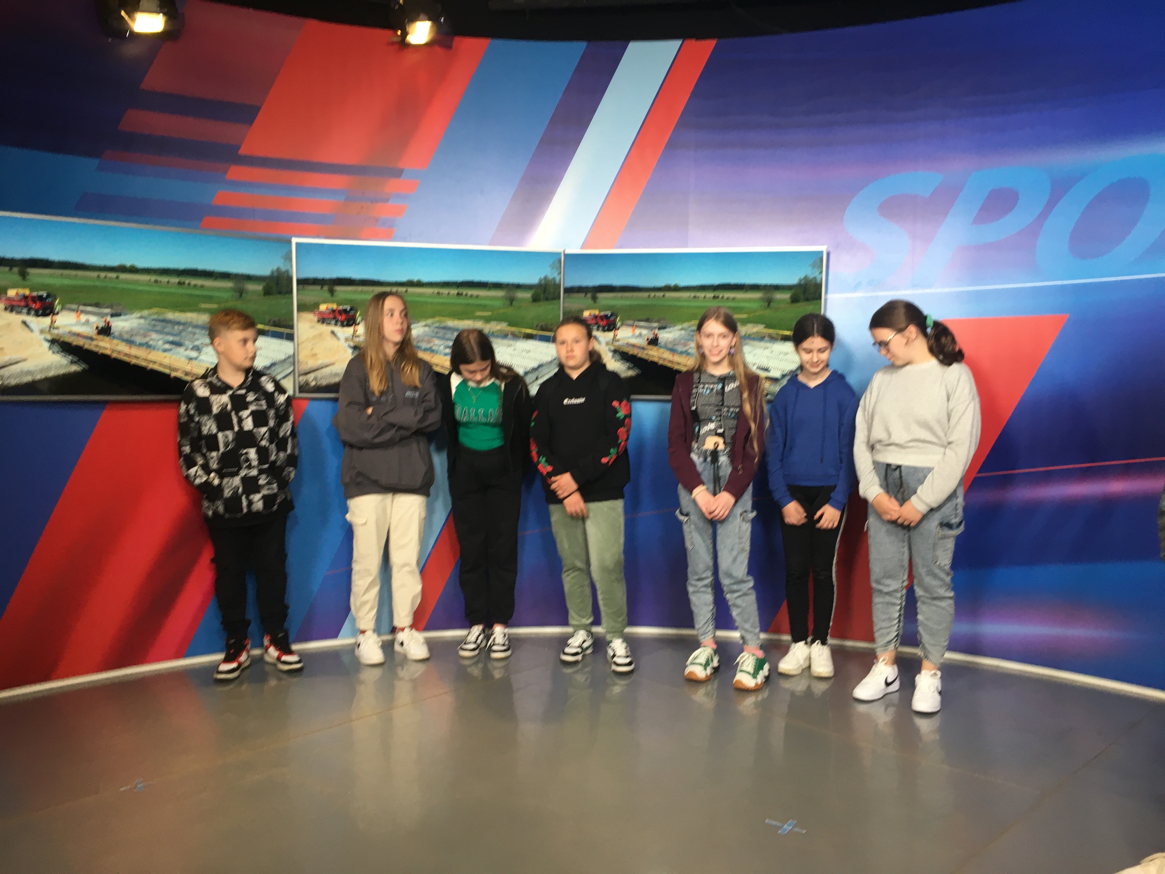 Pamiątkowe zdjęcie w studio sport