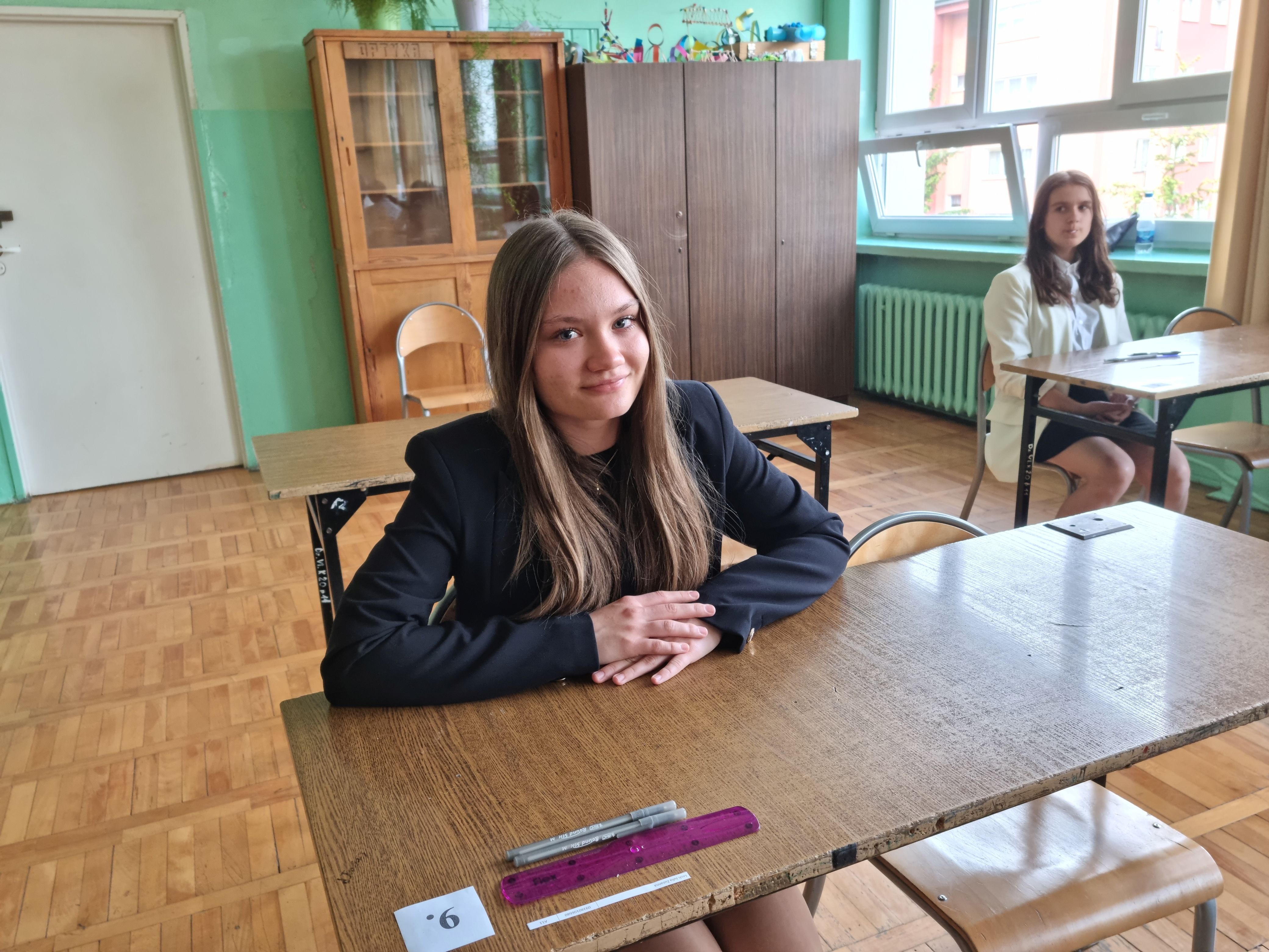 Uczniowie podczas egzaminu klas ósmych